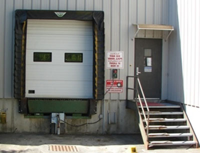 Shipping and receiving door #1